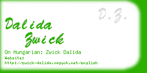 dalida zwick business card